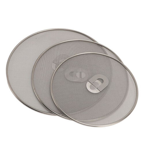 3Pcs Stainless Steel Splatter Screen Foldable 2