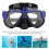 Professional Action Camera Diving Goggles with Tempered Glass, Blue 4