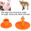 100PCS Orange Plastic Sheep Ear Tag Number Marker Identification Cards 4