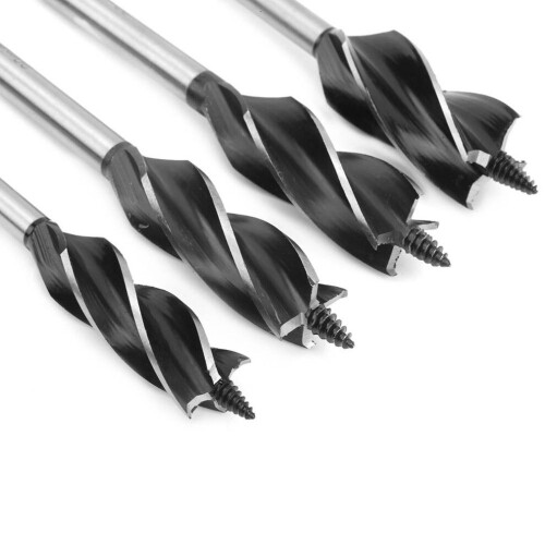 Ensemble de 4 mèches à bois à queue hexagonale de 18 à 25 mm pour alésage