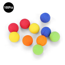 100 weiche, bunte Kugeln zum Nachfüllen von Pistolen, 2,2 cm, große Reichweite