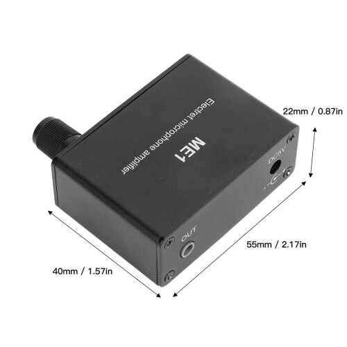 Electret Microphone Amplifier with Adjustable Gain 0‑20dB for Condenser Mic 1
