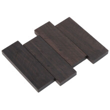4 Stück Ebenholz-Messergriffschalen zum Selbermachen, 120 x 40 x 10 mm, für Instrumente und Werkzeuge
