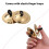 High-Durability Copper Finger Cymbals for Belly Dancing 5.5cm 2