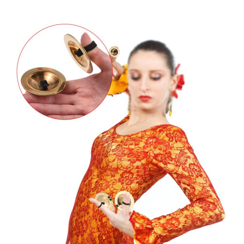 High-Durability Copper Finger Cymbals for Belly Dancing 5.5cm 2