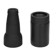 Vakuumisolierte Edelstahl-Dose mit Flaschenöffner, 1,5 l, Schwarz