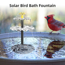 4-Watt-Solarwasserpumpe mit 9 Düsen für Gartenteich, Aquarium, Pool und den Außenbereich