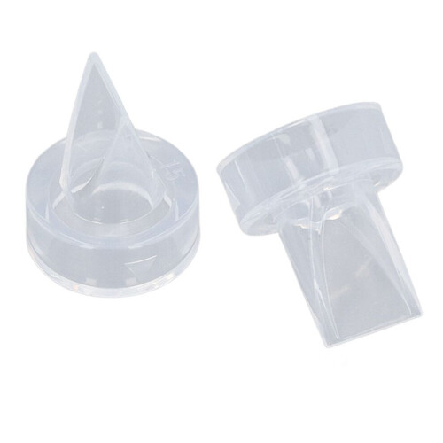 4pcs Silicone Breast Shield Set with Duckbill Valves, Soft Flange Inserts 2
