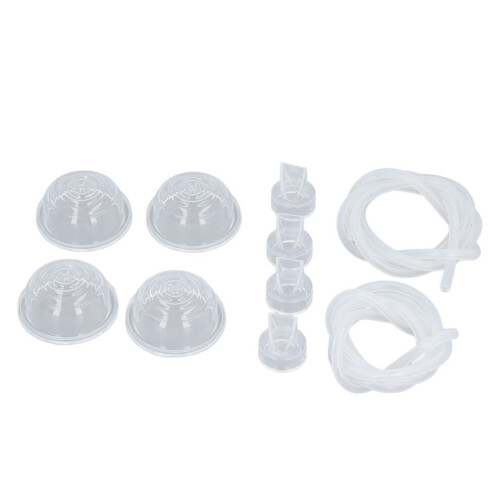4pcs Silicone Breast Shield Set with Duckbill Valves, Soft Flange Inserts 1