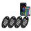 4PCS LED Rock Lights Multicolor Waterproof APP Bluetooth Frequency Adjustable 3