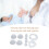 4pcs Silicone Breast Shield Set with Duckbill Valves, Soft Flange Inserts 4