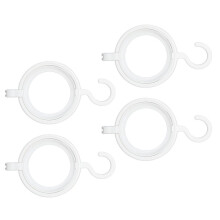 4pcs Foldable ABS Hanging Wig Stand, White, for Display & Storage