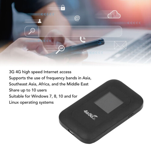 Routeur WiFi portable 4G avec emplacement pour micro SIM et 1,44 2