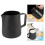420 ml Kaffeedampfkännchen mit Griff, schwarz, Edelstahl 304 1