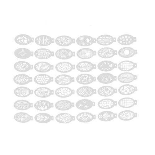 42Pcs Reusable Face Paint Stencil Set for Body, Party, Makeup 1