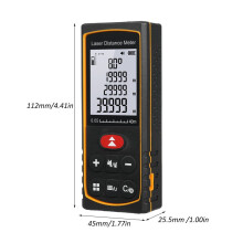 40 meter laser afstandsmeter, draagbaar, digitaal, hoeksensor, model DC40