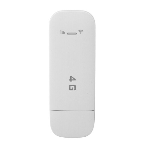 4G LTE USB WiFi-router Bärbar Hotspot Stöder 10 Enheter, Vit 1