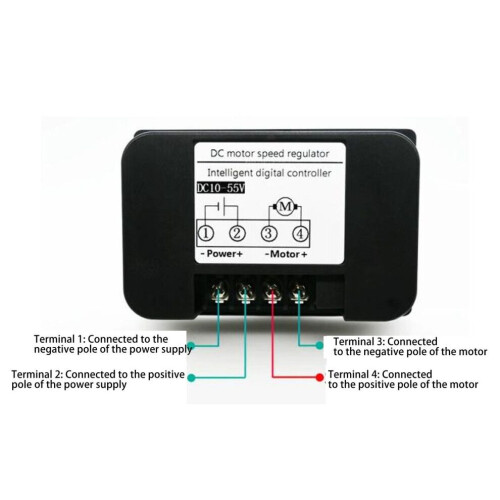 DC Motor Speed Controller 40A Digital Display 10-55V Reversible 2