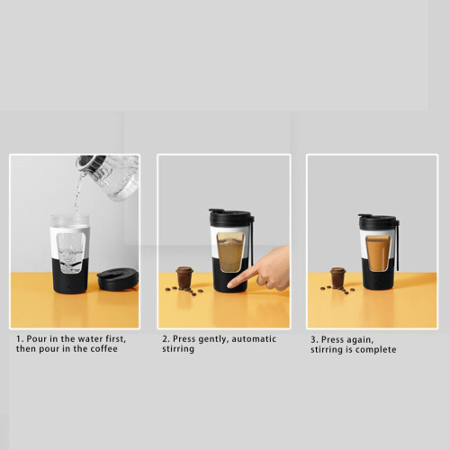430-ml-Selbstumrührbecher, 7000 U/min, wasserabweisend, USB-aufladbar 2