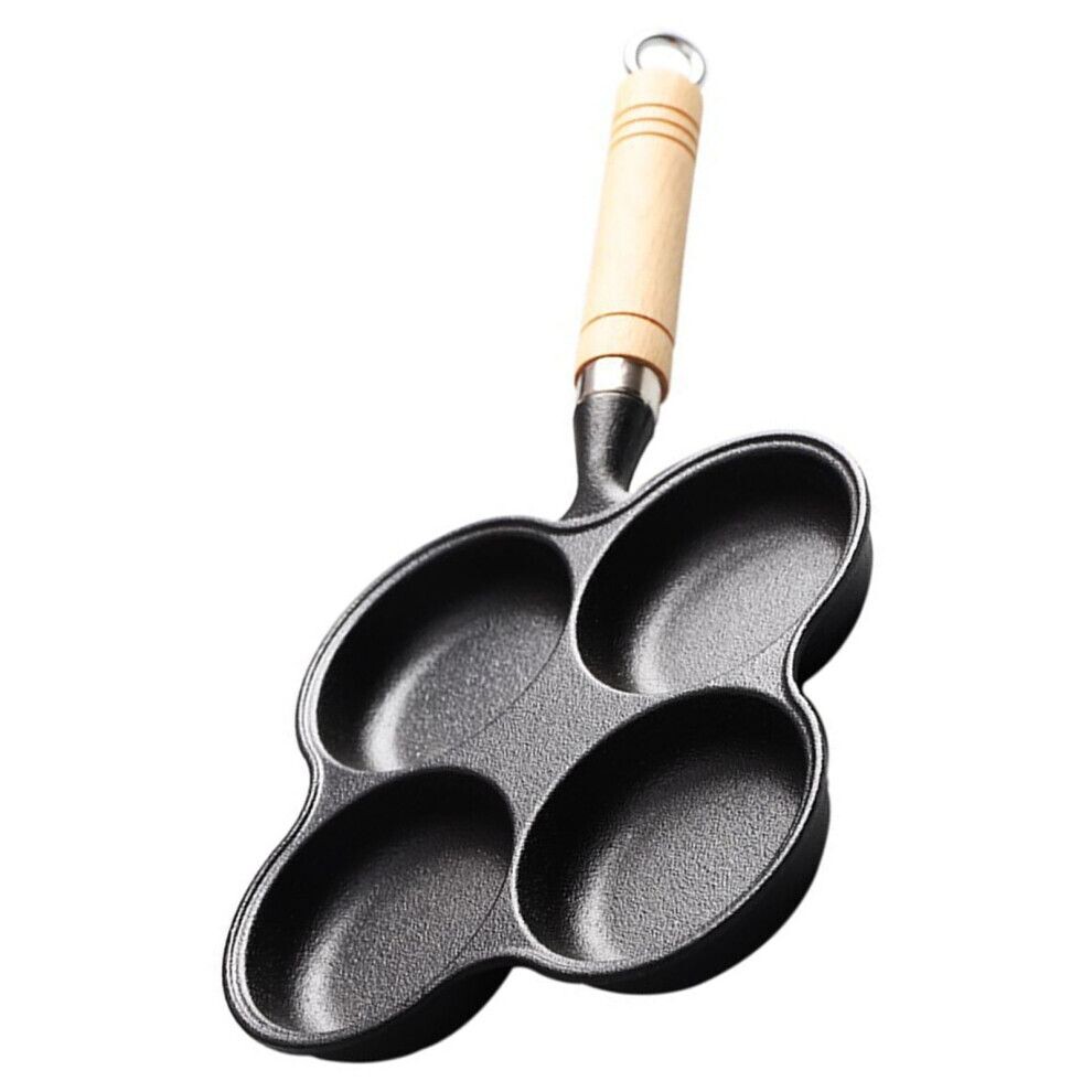 Poêle à œufs Frits En Fonte Pré-assaisonnée - 7 Têtes, Pour Muffins, Biscuits, Burgers - 8