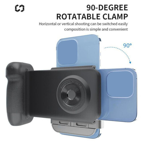 Poignée pour smartphone avec support de charge sans fil 15 W, rotative, télécommande Bluetooth, 70-95 2