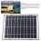 10W solpanel för säkerhetskamera, monokristallin, typ C-bryggad 4