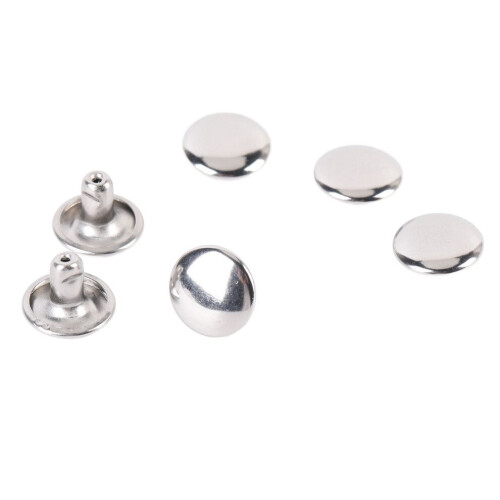 500-set lädernitar 9x6mm rostfritt stål 1