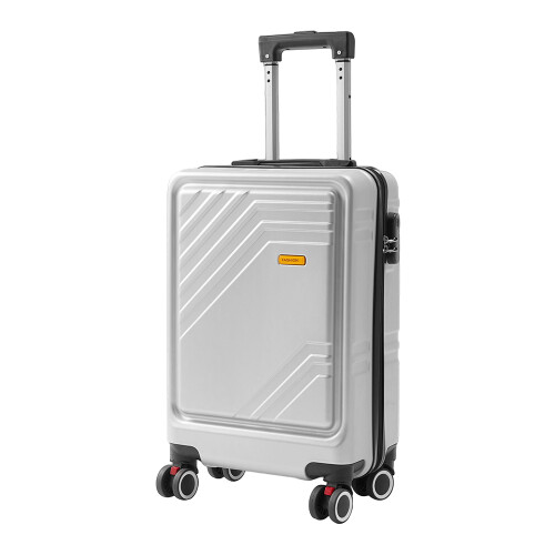 Living And Home 20inch Suitcase with Combination Lock, Silver