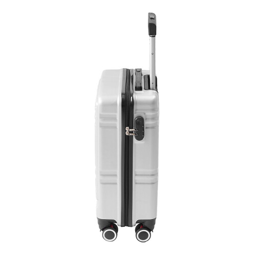 Living And Home 20inch Suitcase with Combination Lock, Silver 2