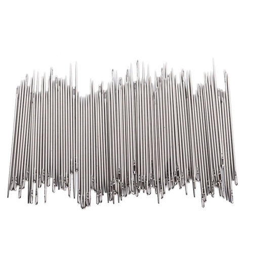 100Pcs Hand Sewing Needles Stainless Steel Durable 1