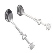 Elegant Heart-Shaped Coffee Teaspoon, Portable Travel Cutlery Stainless Steel Set For Daily Use And Special Occasions, Includes Exquisite Package