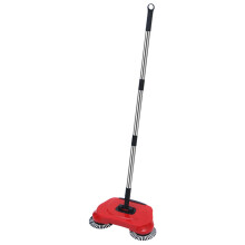Hand Carpet Sweeper Manual Non Electric Carpet Broom With Adjustable Handle For Home Indoor Outdoor Cleaning Red