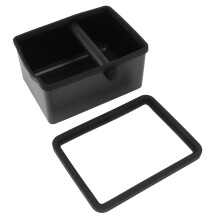 Skridsikker base til espresso-bankeboks i rustfrit stål, holdbar bankeboks i ABS-plast med aftageligt gummi-bankedesign, til baristaprofessionel