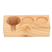 Espresso-Zubehör-Organizer, Tamperstation aus Naturholz mit Mehrfachschlitzen, elegante Kaffeestation – ideal zum Verschenken und für den