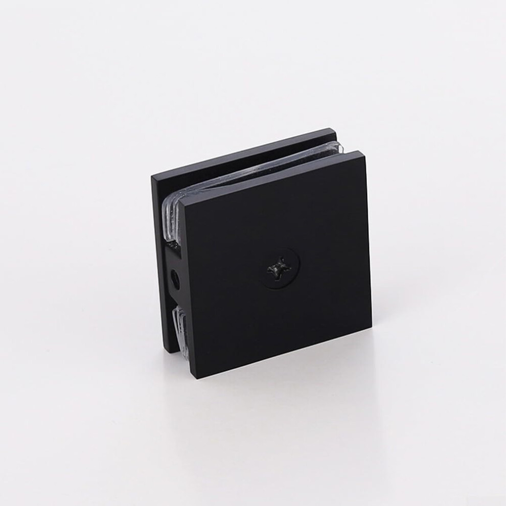 Brass Glass Clamp Square Ushaped Shower Door Fixture For 812Mm Tempered Glass Panels Chrome Brushed Black 9339159568743