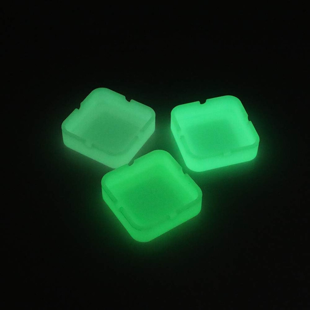 Heat Resistant Ashtray Sets, Portable Outdoor Ashtrays for Weed 3Pcs, Unbreakable Silicone Cigarette Ashtray for Patio, Multipurpose Smoke Accessories