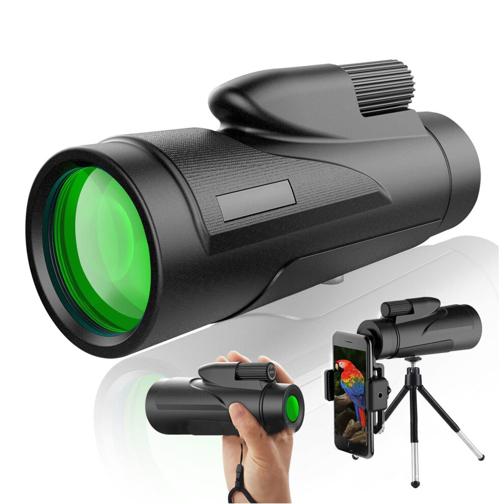 10X42 Monocular Telescope With Phone Holder Tripod For Adults Hd Waterproof Fmc Lens Bird Watching Hunting Camping 9339159568996