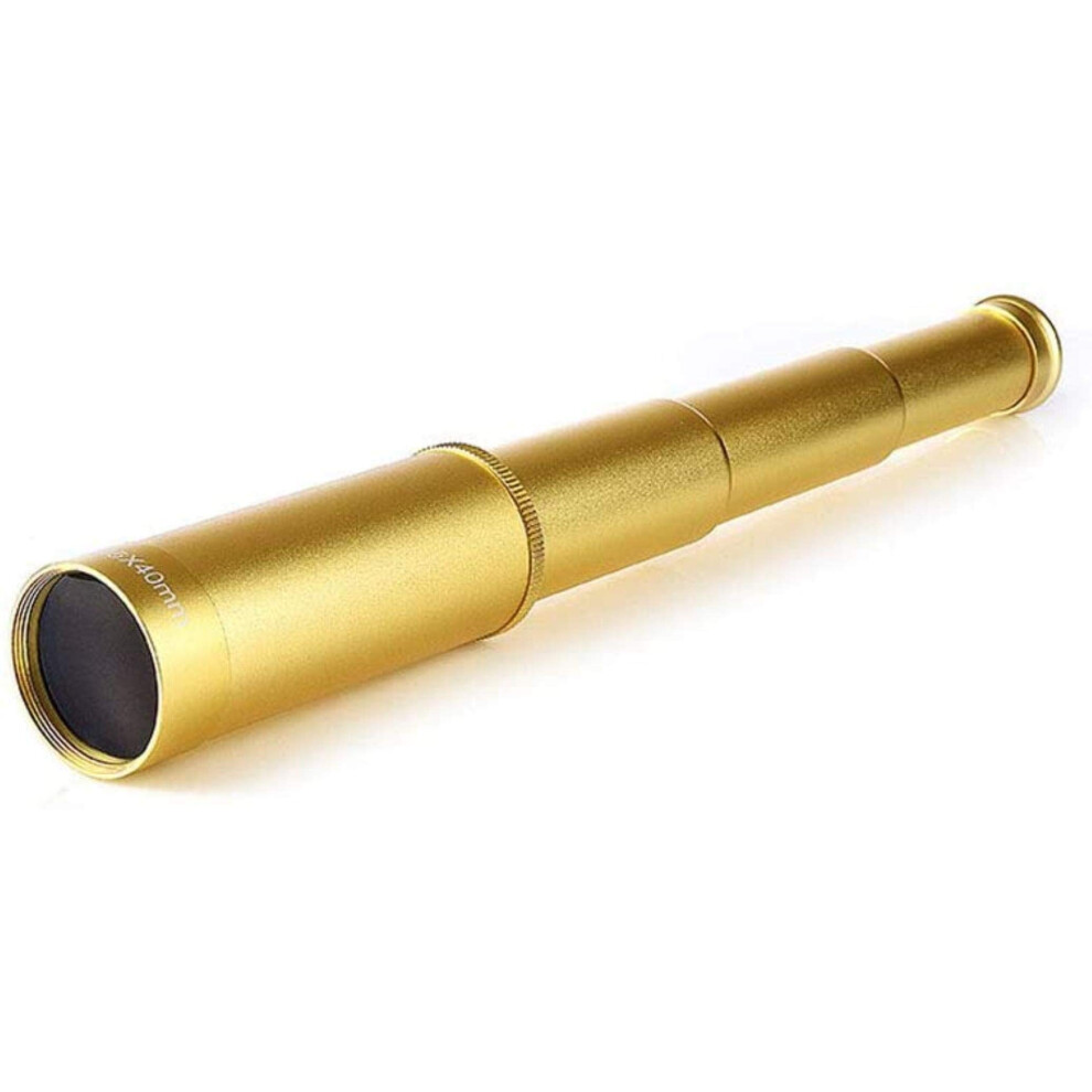 Monocular Telescope 25X36 Brass Monocular, Bak4 Prism Lens, Smartphone Adapter, Bird Watching Sightseeing 9323874308074