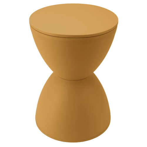 Sanduhrförmiger Hocker aus Kunststoff, modern, 1