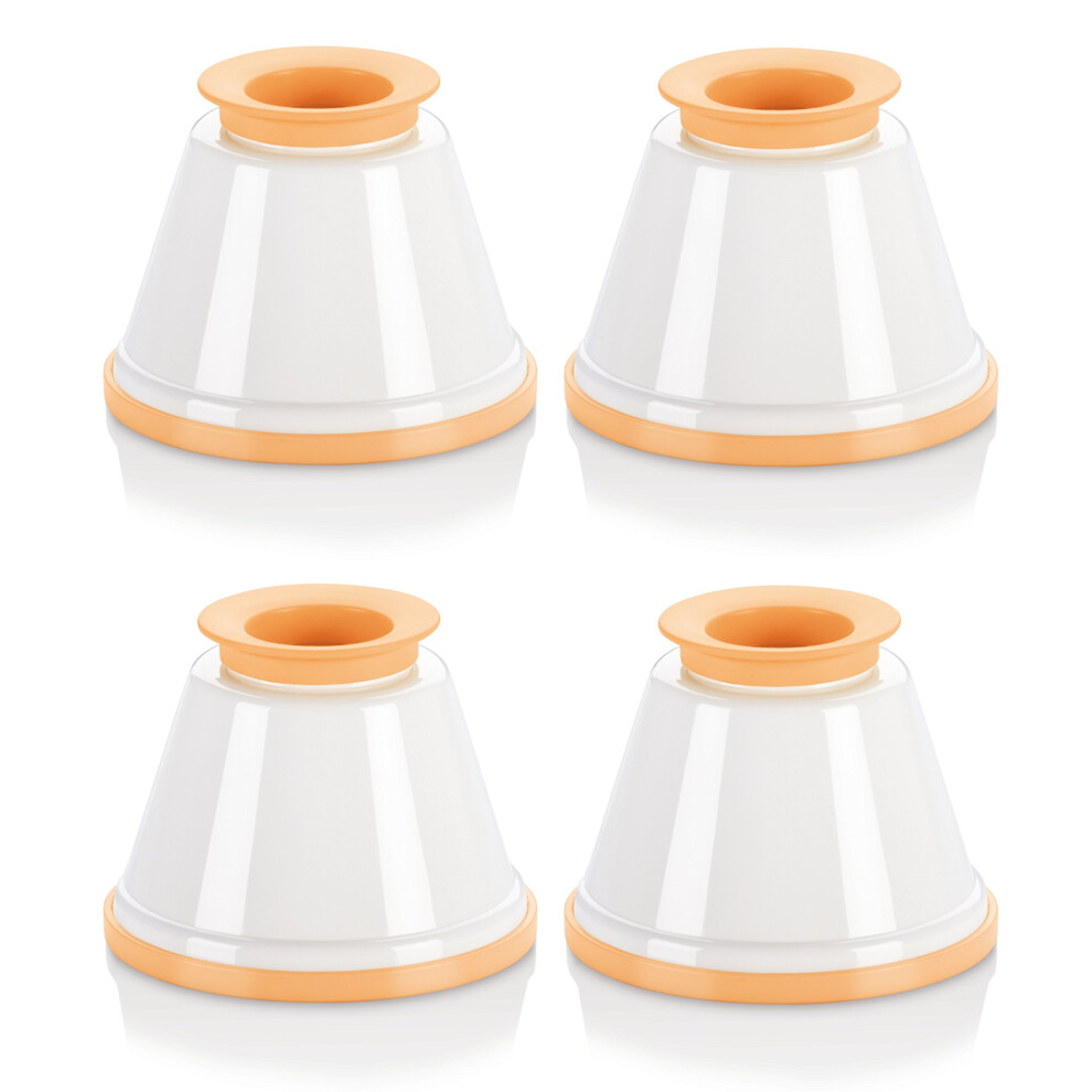 Panna Cotta Mold For Stylishly Shaped Desserts, Temperature Resistant Silicone Mould, Set Of 4 Non Stick Moulds Perfect For Creating Refrigerator Safe