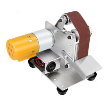 Mini Belt Sander 7 Variable Speed Electric With Grinding Wheel For Polishing Wood Acrylic