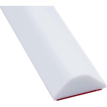 Water Dam Shower Screen Seal Strip Collapsible Threshold Silicone Bathroom Stopper 3m/118in White Dry And Wet Separation