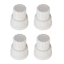 Floor Heating Manifold Handwheel Switch Accessories 4Piece White Plastic M30x1.5 Thread Handle Compatible Radiator Valve