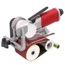 Handheld Pneumatic Belt Sander 7000 RPM, Adjustable Handle, Low Noise, Wood Metal Aluminum Finishing