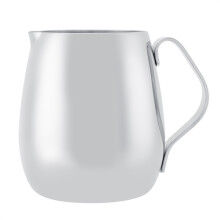 Cana de bucătărie cu finisaj oglindă pentru spumarea laptelui, ulcior de cafea durabil din oțel inoxidabil, potrivit pentru espresso și latte