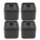 Adjustable Height Bed Risers Premium Rubber Furniture Elevation Blocks Non Slip Stability Support Stackable Riser Pads For Beds Sofas Tables Multi Pur 4