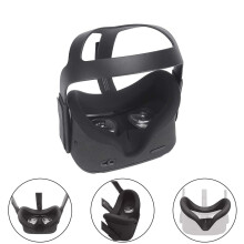 Cover VR dal design high-tech, antiscivolo e lavabile, ricambio per Quest, comfort riprogettato con cinghie elastiche per una vestibilità sicura.
