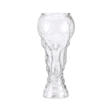 Kristallklares Bierglas mit Fußballmotiv, Becher in Fußballform für Freizeit und als Geschenk, hergestellt aus hochwertigem Borosilikatglas