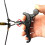 Archery Release Aid 4Finger Trigger Thumb Bow Release 360Degree Rotatable For Compound Bow Hunting 1