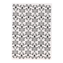 Embossingfolder met wilde bloemen, gebruiksvriendelijk ontwerp, multifunctioneel sjabloon voor dagelijks knutselen, hoogwaardig siliconenmateriaal